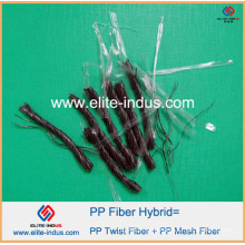 Macrofiber Polypropylene PP Twist Blend Mix Hybrid Fibrillated Fiber 54mm